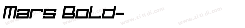 Mars Bold字体转换 Mars Bold字体转换